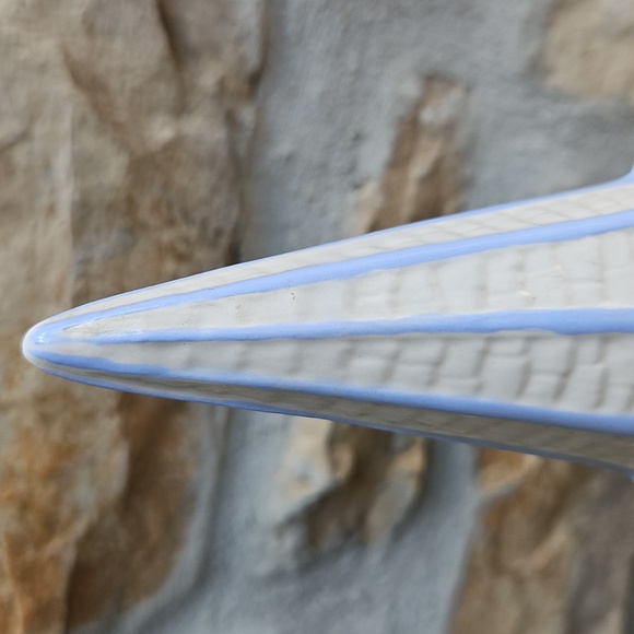 Ceramic Church White Blue Holiday Decor Light Cord Vintage Christmas Decoration - Picture 6 of 12